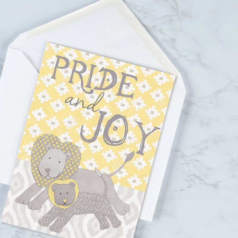 Current Heartfelt Baby Congratulations Greeting Cards - 8 Pack (4 Designs), New Baby Congrats Welcome, Large 5 x 7 Inch with Sentiments - Image 2